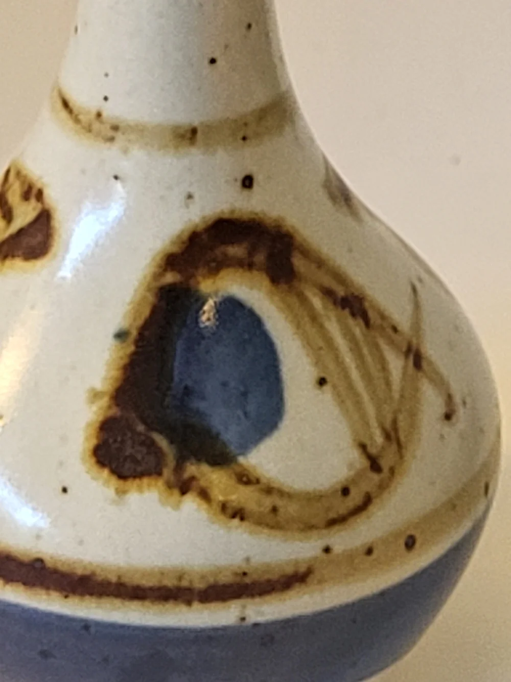 1970s Otagiri OMC Japan Stoneware Eye Bud Vase MCM 5